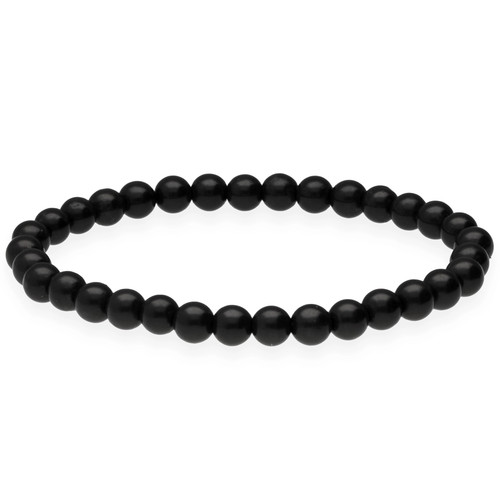 Schungit kugelarmband 6 - schungit,