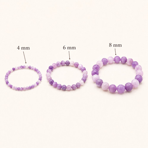 Lepidolith edelstein armband - lepidolith,
