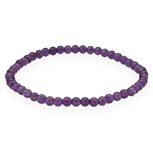 Amethyst mini kugelarmband - mini-kugelarmband, 4mm