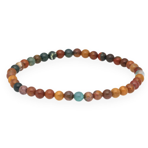 Ozeanjaspis mini kugelarmband - ozeanjaspis, mini-kugelarmband