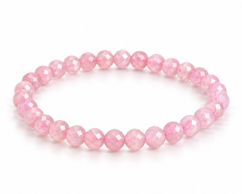 Rosenquarz edelstein armband - rosenquarz,