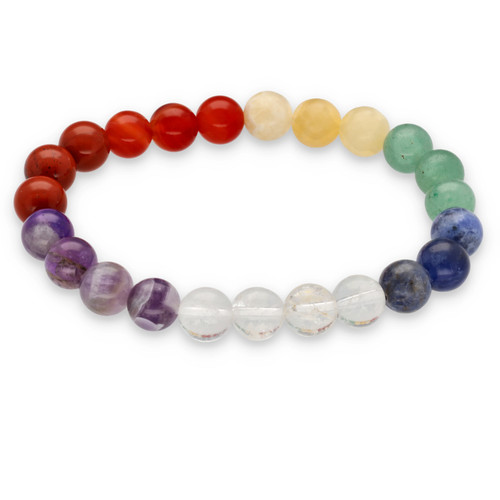 Chakra kugelarmband 8 mm - chakra, |