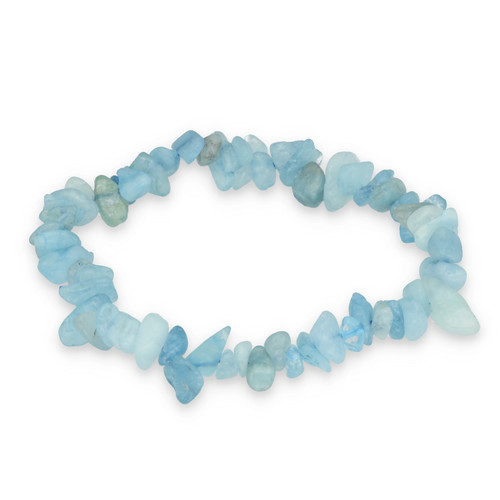 Aquamarin splitterarmband - aquamarin,