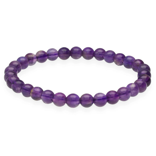 Amethyst kugelarmband 6 mm - amethyst,