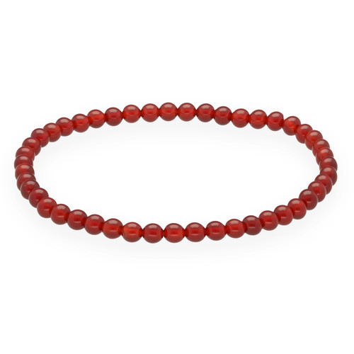 Karneol mini kugelarmband 4mm - karneol, mini-kugelarmband