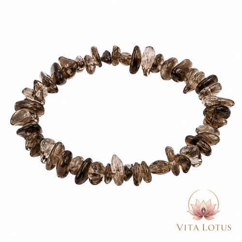 Rauchquarz splitterarmband - rauchquarz,