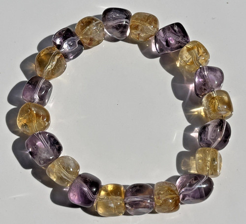 Amethyst citrin armband - amethyst,