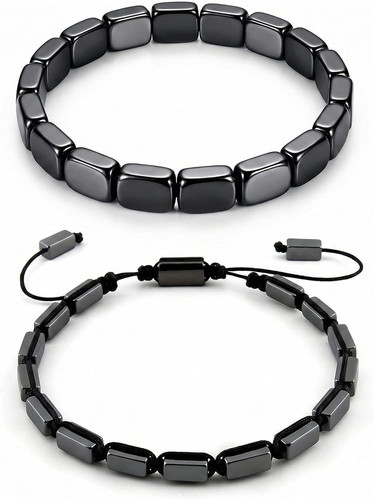 Hämatit armband 2er set - hämatit,