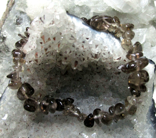 Rauchquarz splitterarmband - rauchquarz,