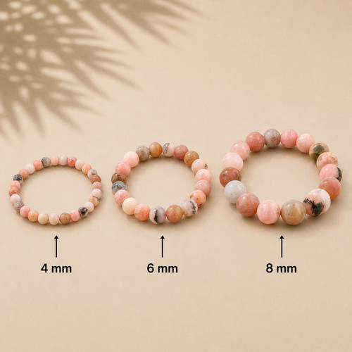 Pinkes opal edelstein armband - edelstein,