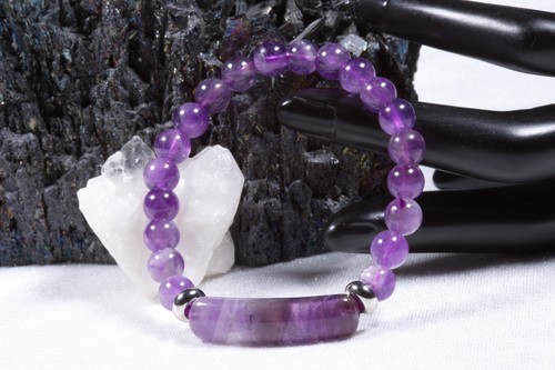 Edelstein armband aus amethyst - armband,