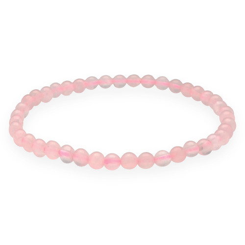 Rosenquarz mini kugelarmband - rosenquarz, mini-kugelarmband